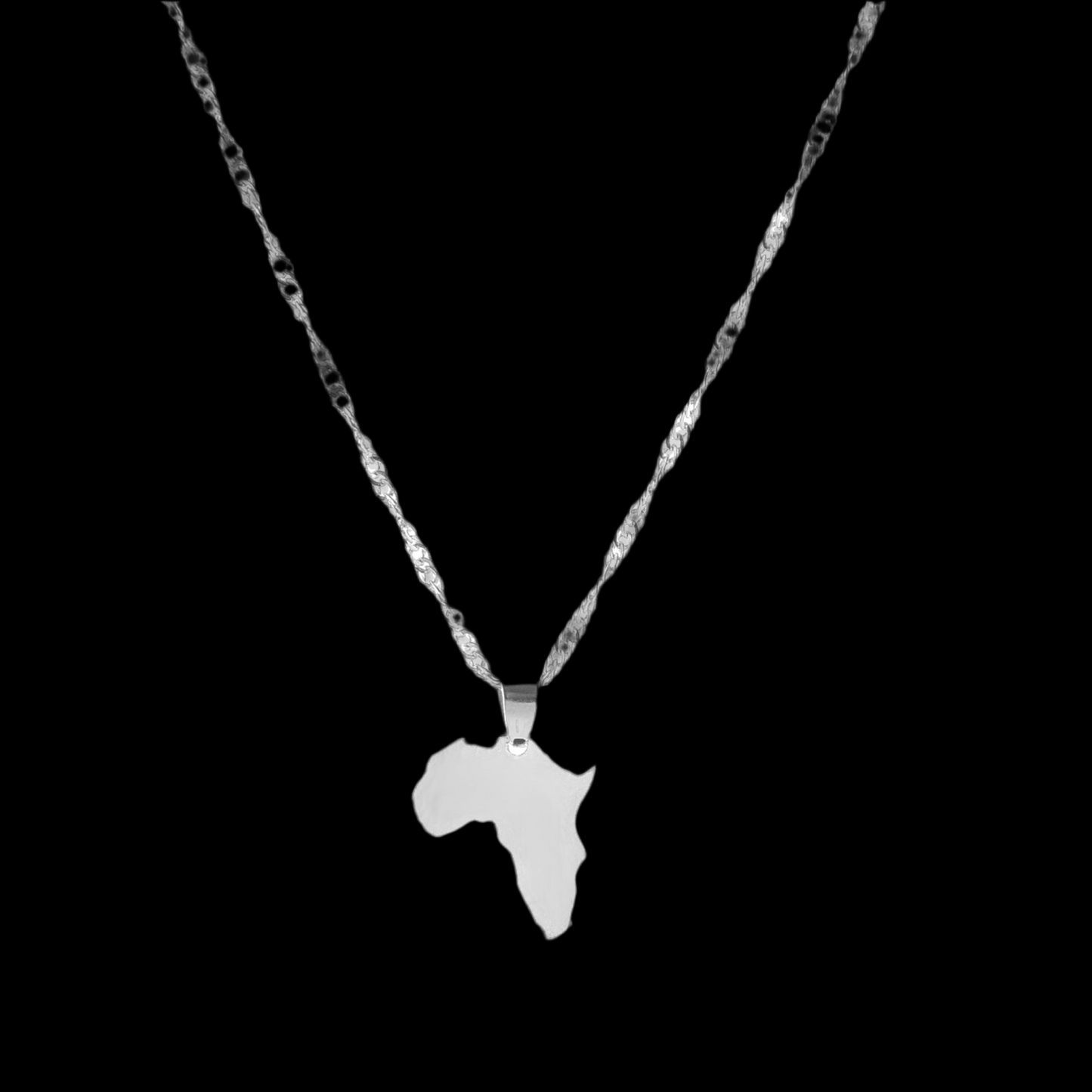 Africa Map Necklace