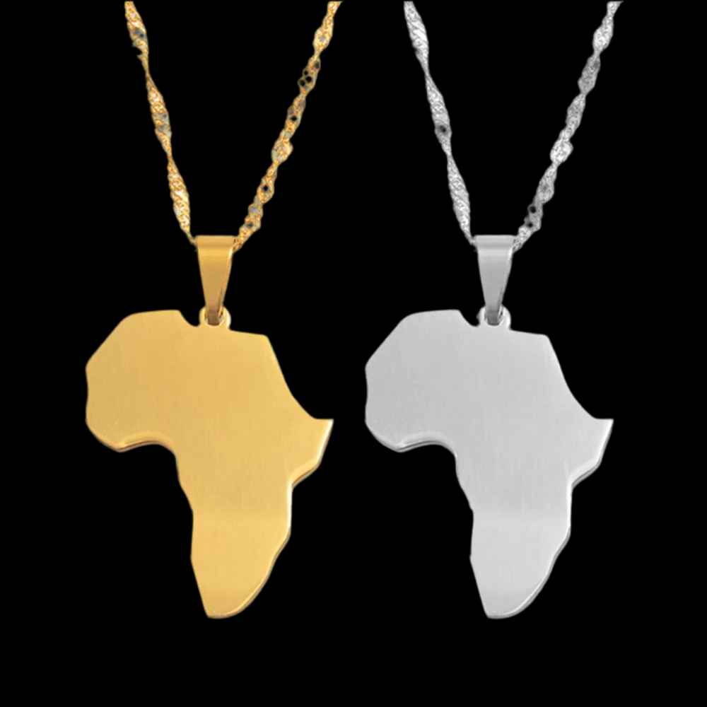 Africa Map Necklace